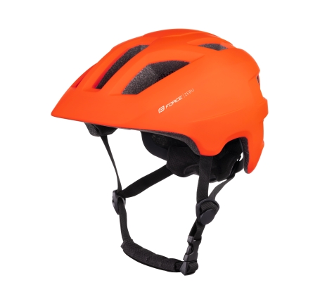 helmet FORCE ZEBU with light, orange