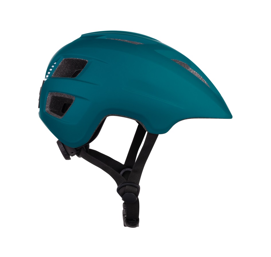 helmet FORCE ZEBU with light, teal