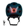 helmet FORCE ZEBU with light, teal