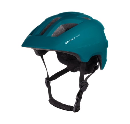 helmet FORCE ZEBU with light, teal