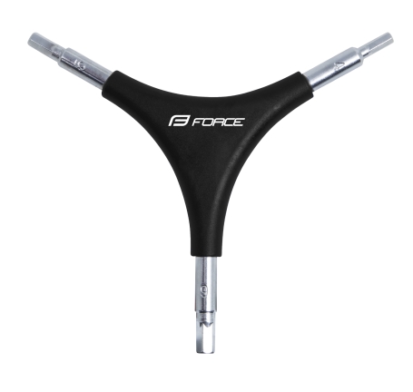 hex Y wrench FORCE ECO 4/ 5/ 6 mm, black