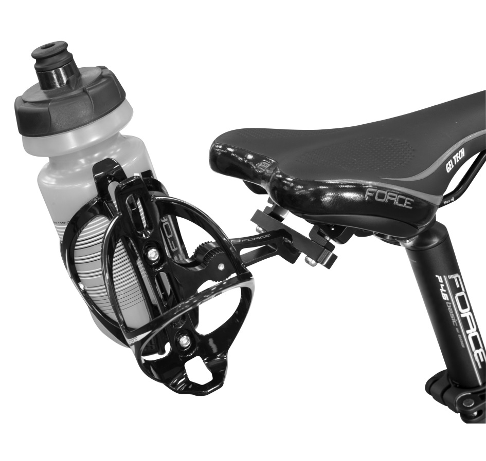holder for bottle cages onto saddle rails,Al,black