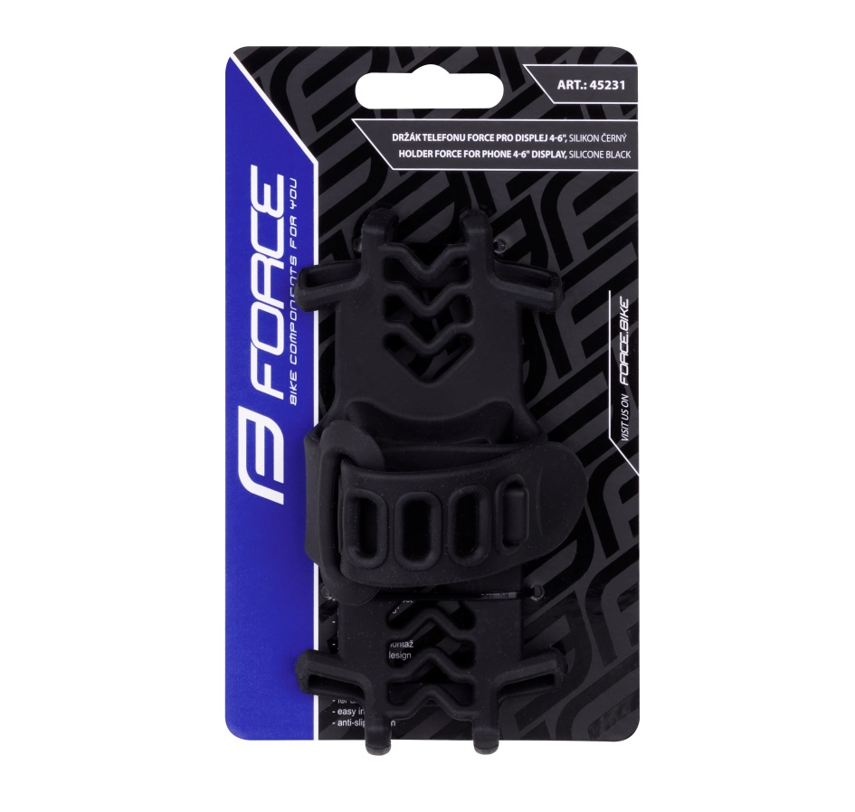 holder FORCE for phone on stem, silicone black