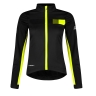 jacket F FROST LADY softshell winter, black-fluo S
