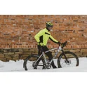 jacket F FROST softshell winter, fluo-black