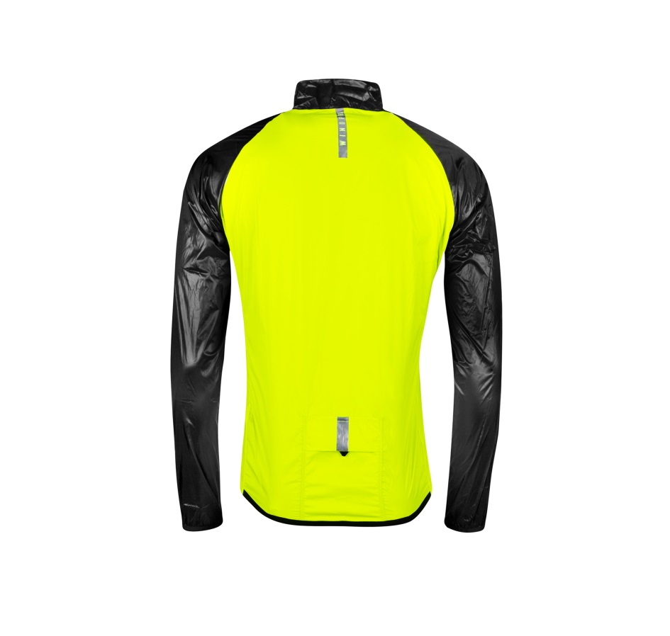 jacket FORCE WINDPRO KID windproof, fluo-black