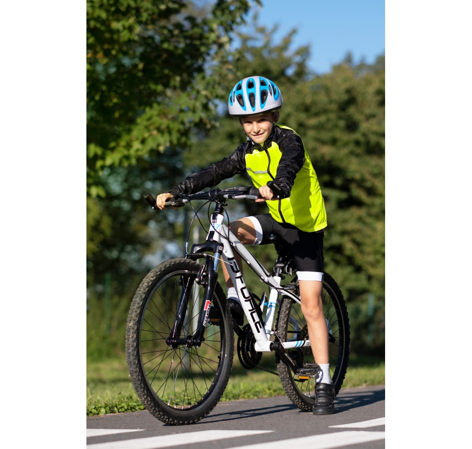 jacket FORCE WINDPRO KID windproof, fluo-black
