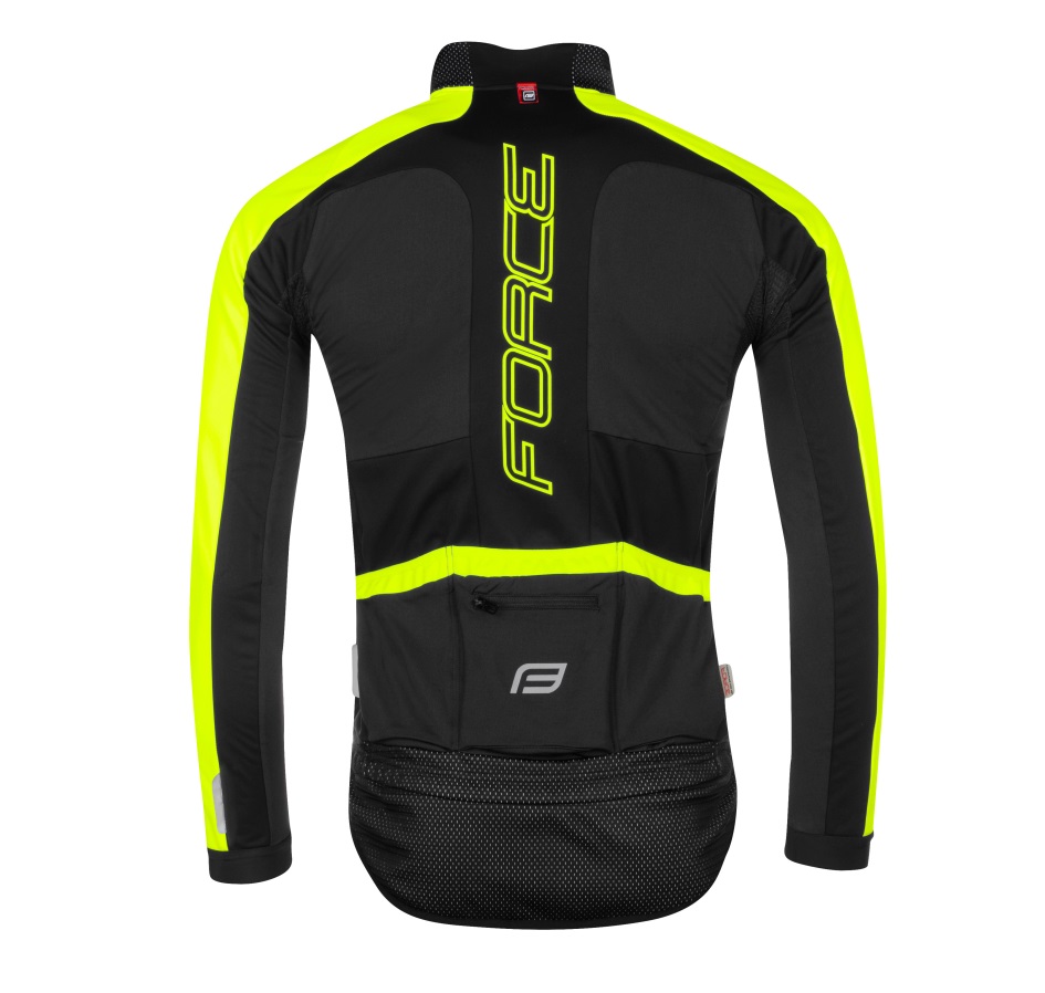 jacket FORCE X100 winter, black -fluo 