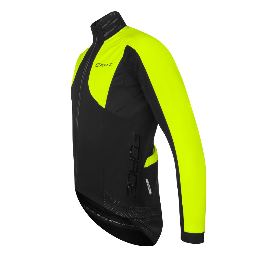 jacket FORCE X100 winter, black -fluo 
