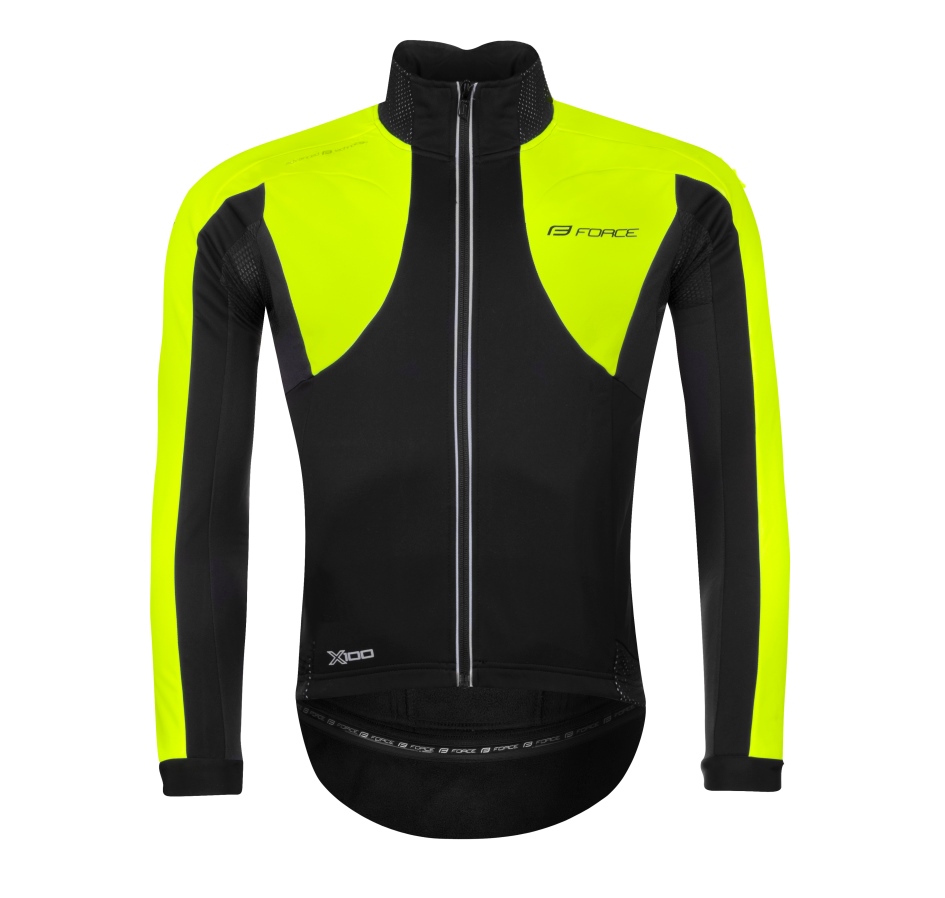 jacket FORCE X100 winter, black -fluo 