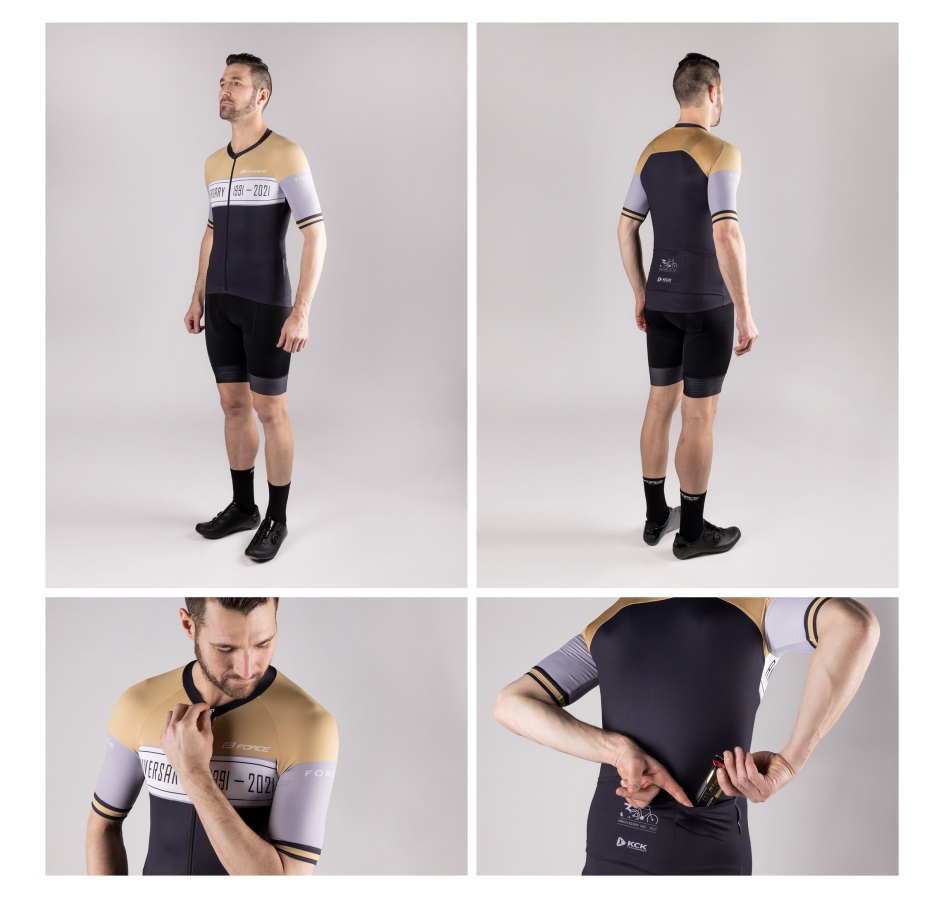 jersey F ANNIVERSARY UNI short sl, black-gold