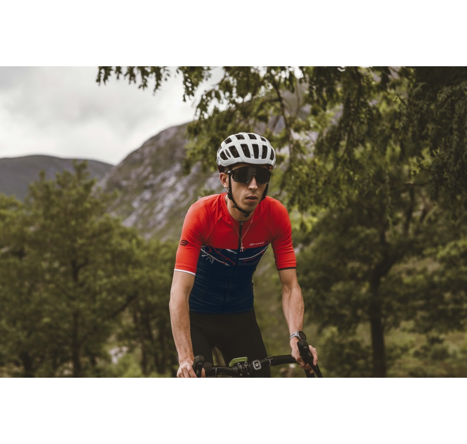 jersey F ART UNI short sl, navy blue-red