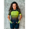 jersey F ASCENT LADY short sl, green-fluo 