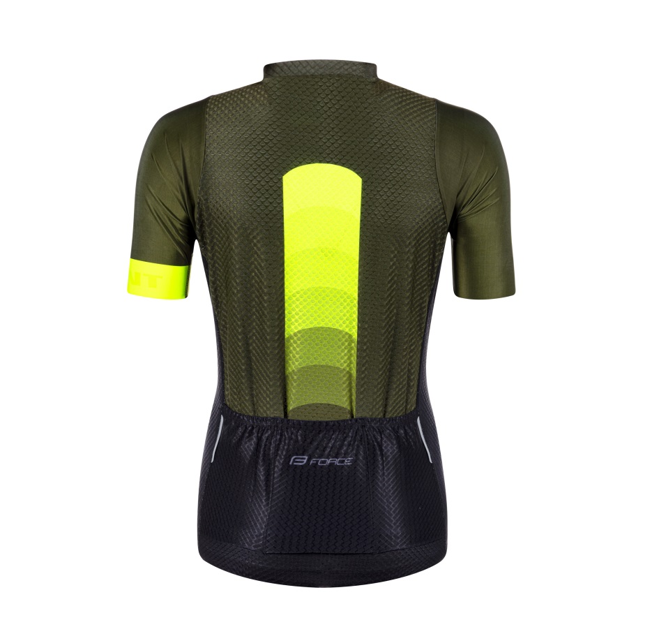 jersey F ASCENT UNI short sl, green-fluo 