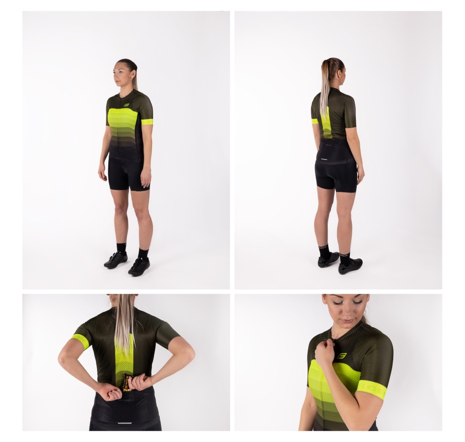jersey F ASCENT UNI short sl, green-fluo 