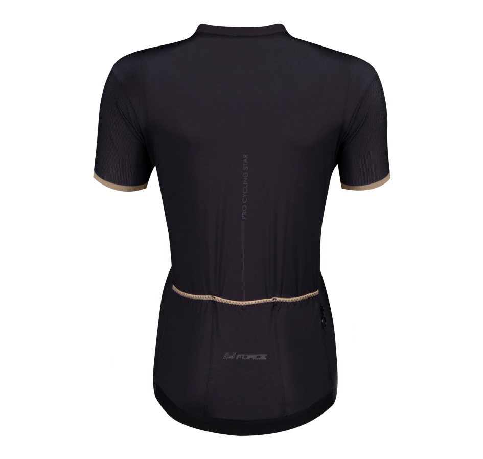 jersey F GOLD LADY short sl, black-gold