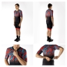 jersey F LIFE short sl, black-petrol blue-red 