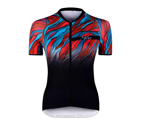 jersey F LIFE UNI short sl, blk-petrol bl-red