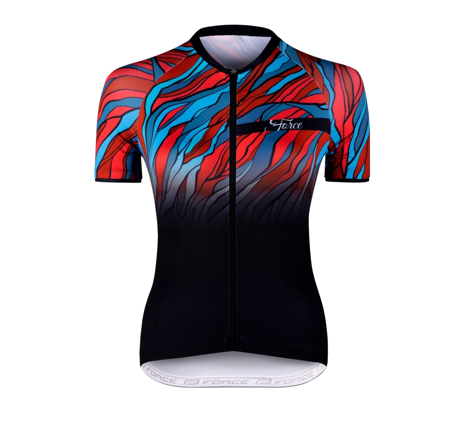 jersey F LIFE UNI short sl, blk-petrol bl-red M