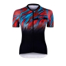 jersey F LIFE UNI short sl, blk-petrol bl-red S
