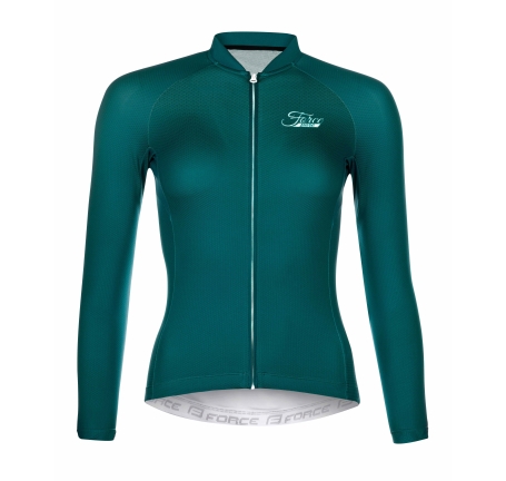 jersey F PURE LADY long sleeve, petrol blue 