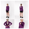 jersey F PURE LADY long sleeve, purple