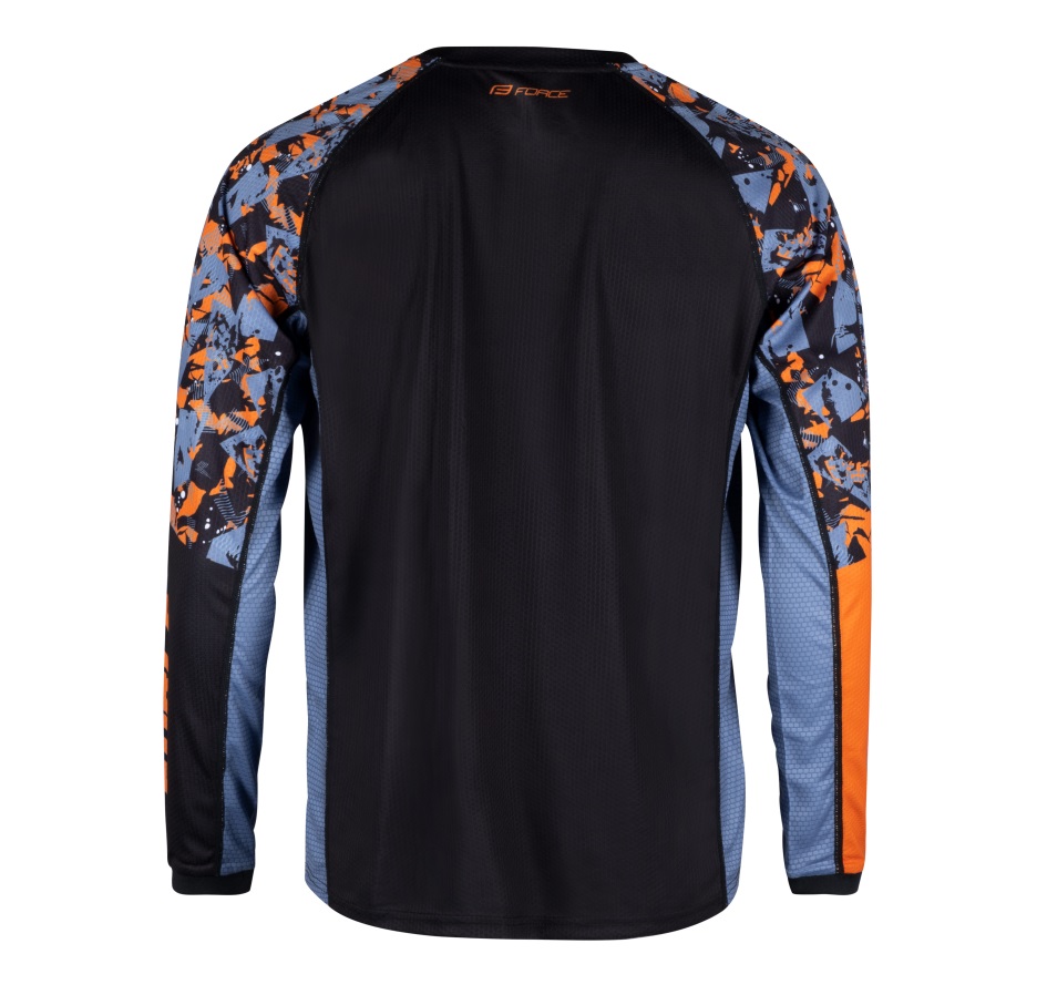 jersey F RECKLESS long sl, black-orange