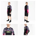 jersey F RECKLESS long sl, black-pink-fluo