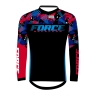 jersey F RECKLESS long sl, black-red-blue