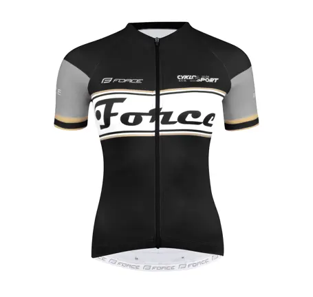 jersey F RETRO UNI short sl, black-gold
