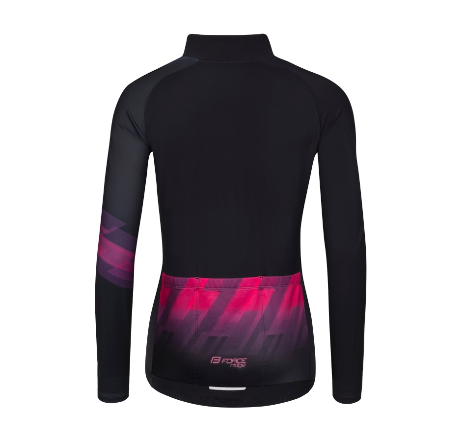 jersey F RIDGE LADY long sleeves, black-pink