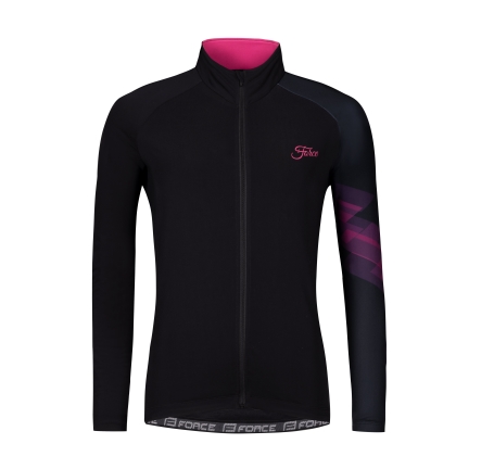jersey F RIDGE LADY long sleeves, black-pink