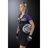 jersey F SQUARE LADY short sl, black-purple