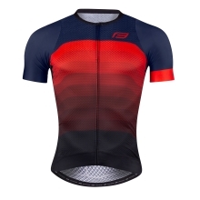 jersey FORCE ASCENT, short sleeves, blue-red 