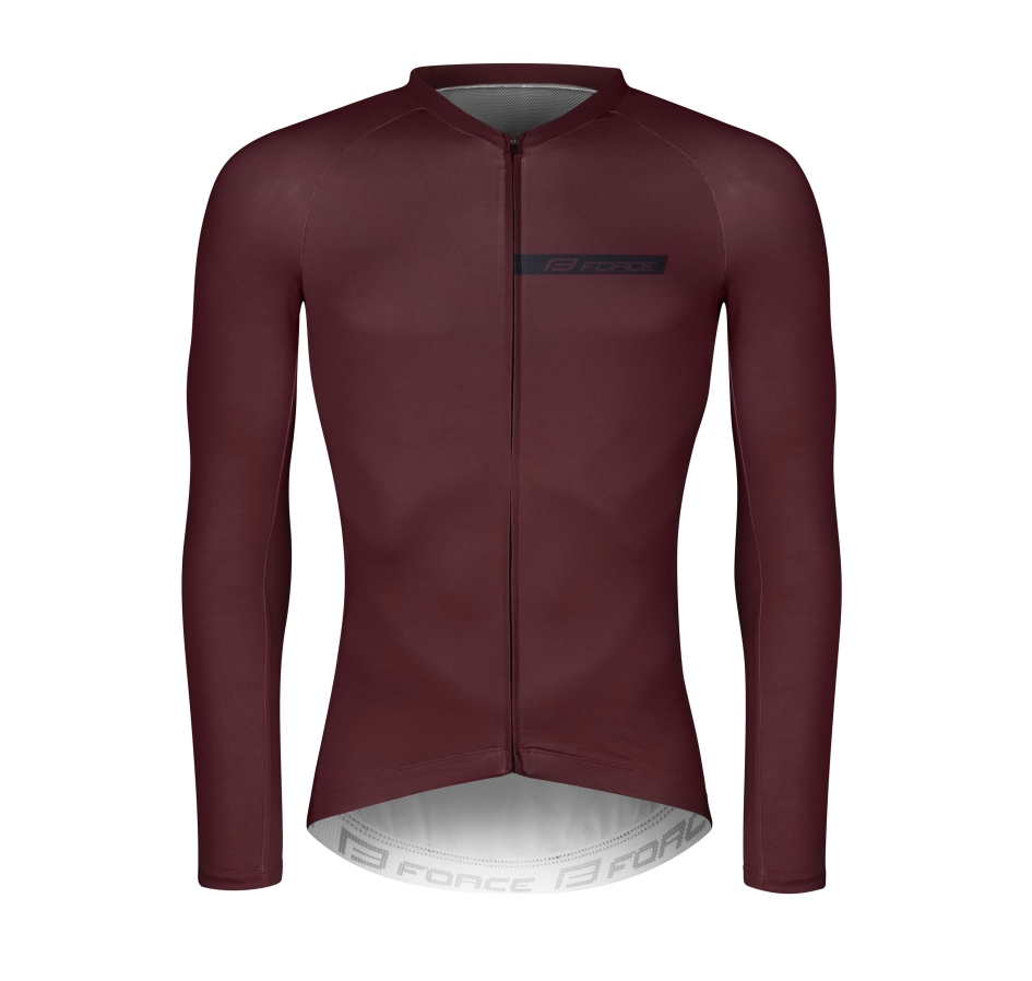 jersey FORCE CHARM long sleeve, claret XS