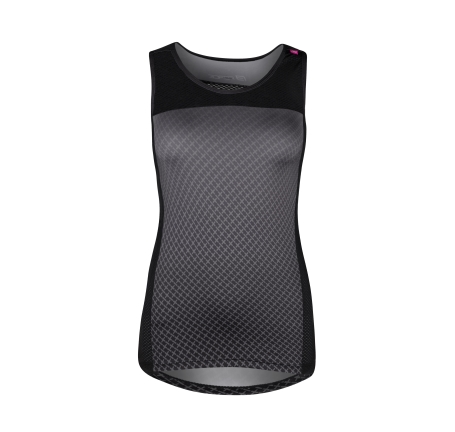 jersey FORCE CROSS LADY sleeveless, grey-black