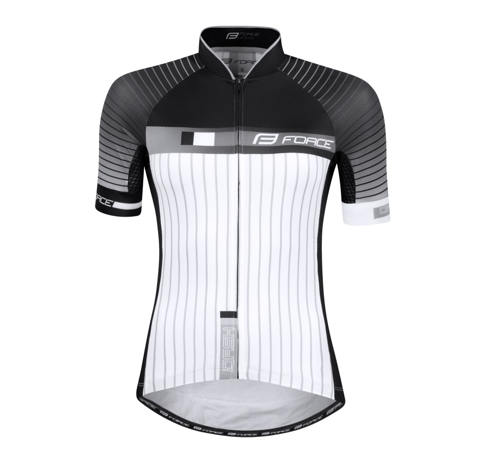 jersey FORCE DASH LAD sh. sleeve, black-white