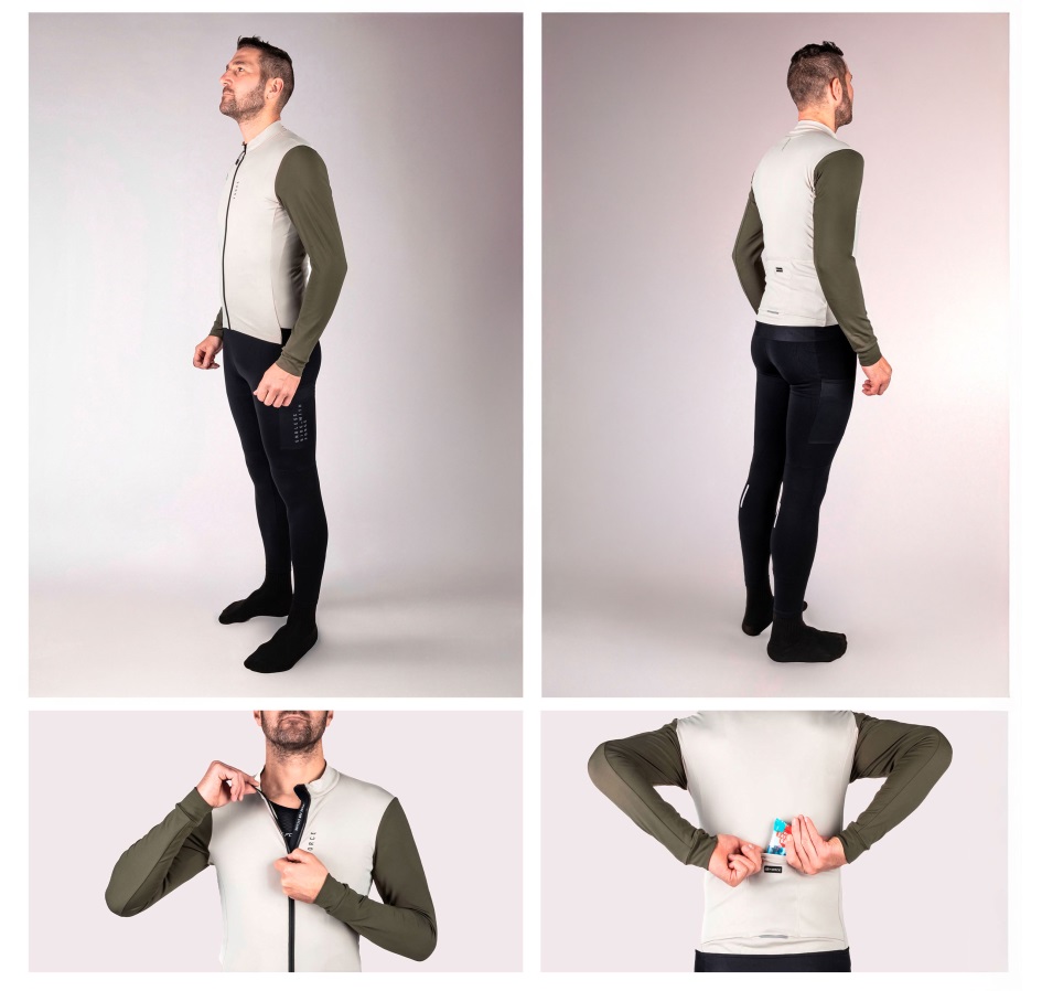 jersey FORCE ENDLESS long sleeve, beige-green