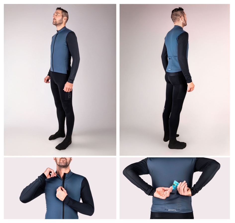 jersey FORCE ENDLESS long sleeve, blue-black