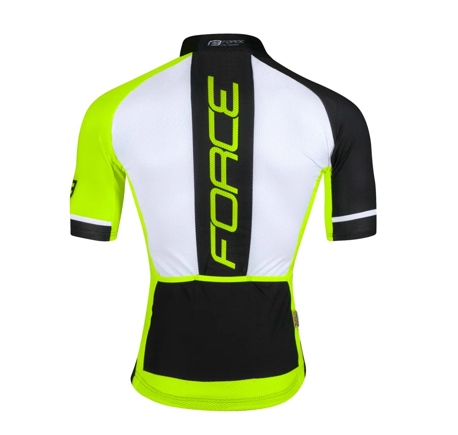 jersey FORCE FAME short sl,yellow-black-white | Force