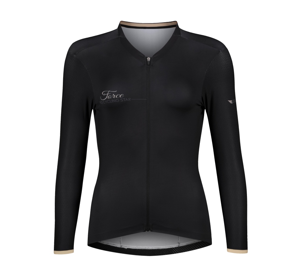 jersey FORCE GOLD LADY long sleeve, black XXL