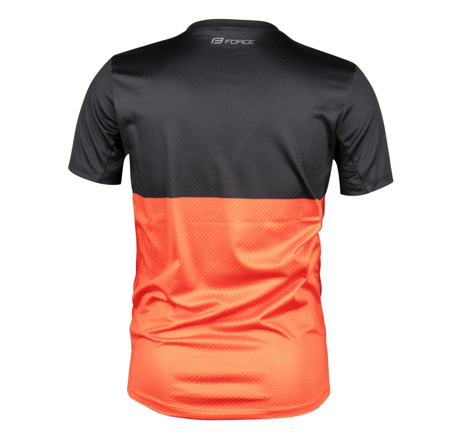 jersey FORCE KID MTB CHEERY, black-orange