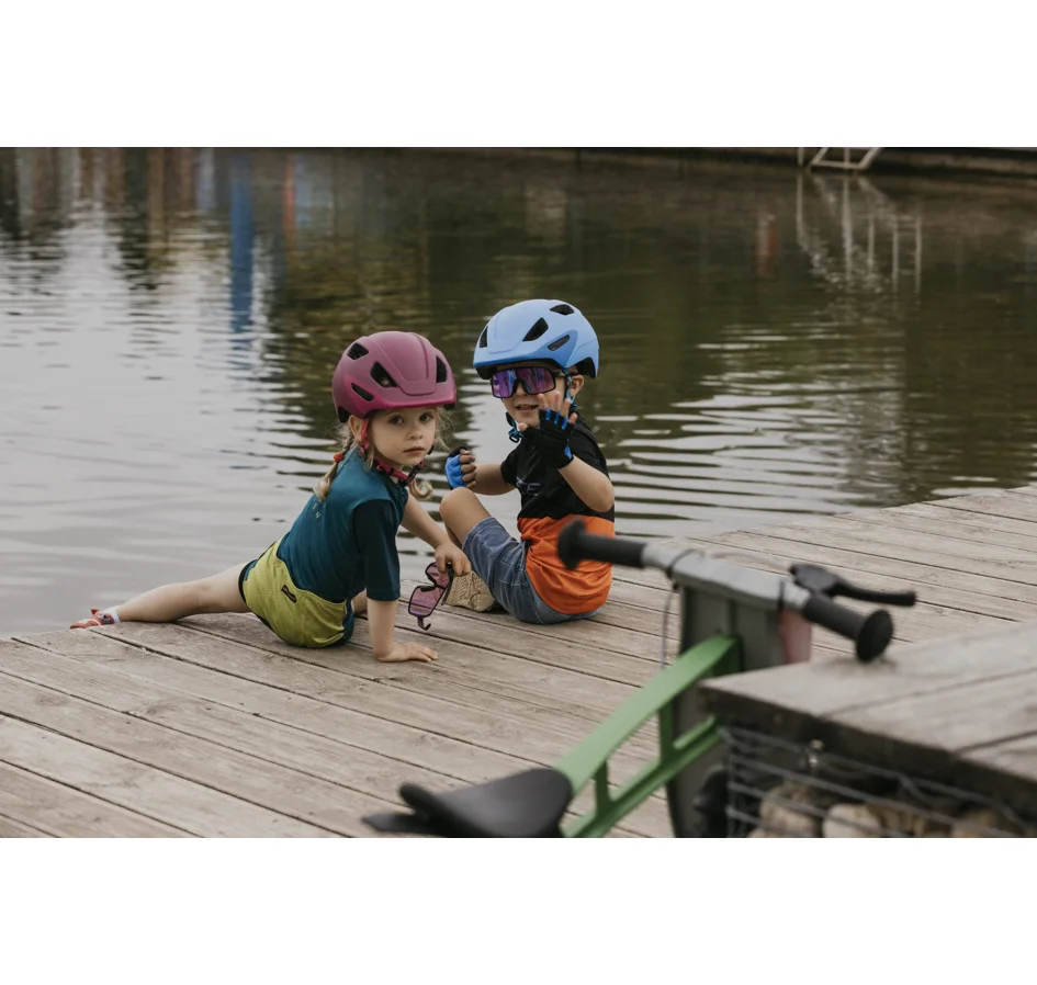 jersey FORCE KID MTB CHEERY, black-orange