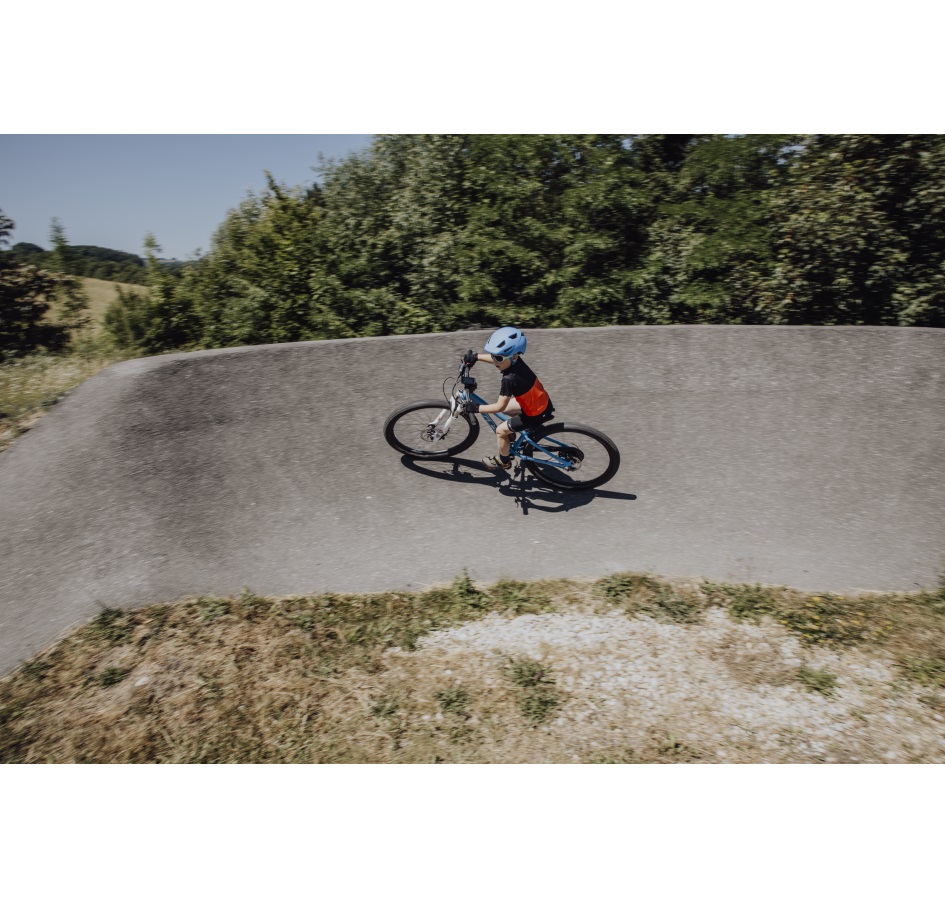 jersey FORCE KID MTB CHEERY, black-orange