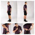 jersey FORCE MILD short sl, dark purple