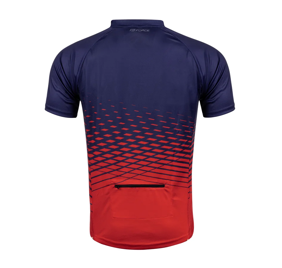 jersey FORCE MTB ANGLE short sl, blue-red