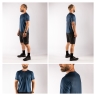 jersey FORCE MTB MOUNT short sleeves, navy blue