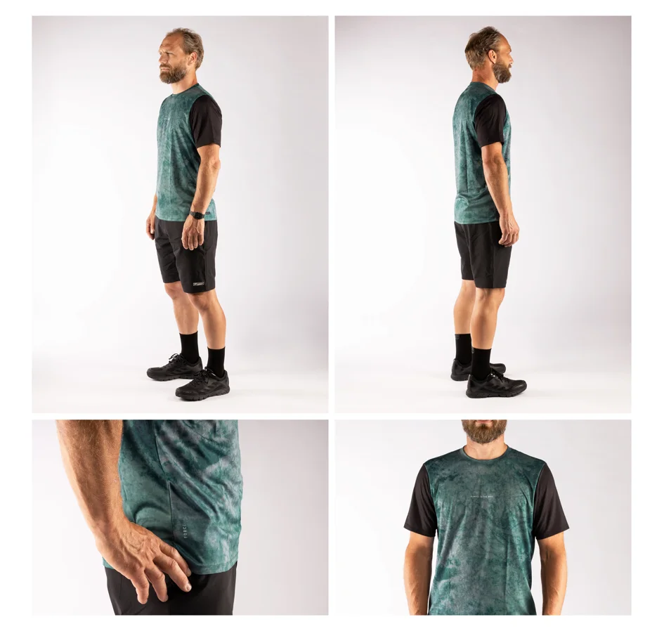 jersey FORCE MTB MOVE short sleeves, dark green