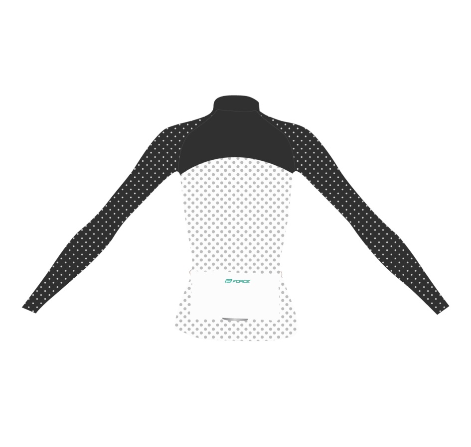 jersey FORCE POINTS LADY long sl, bl-wh-turquoise