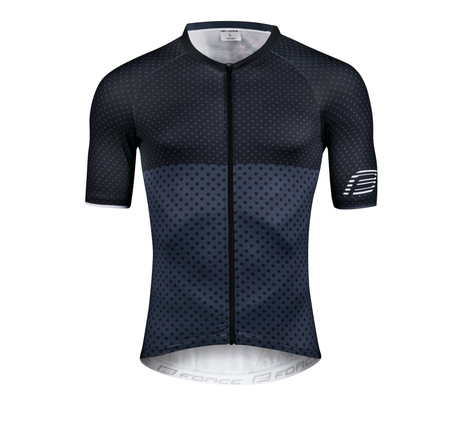 jersey FORCE POINTS short sleeves, black-blue M